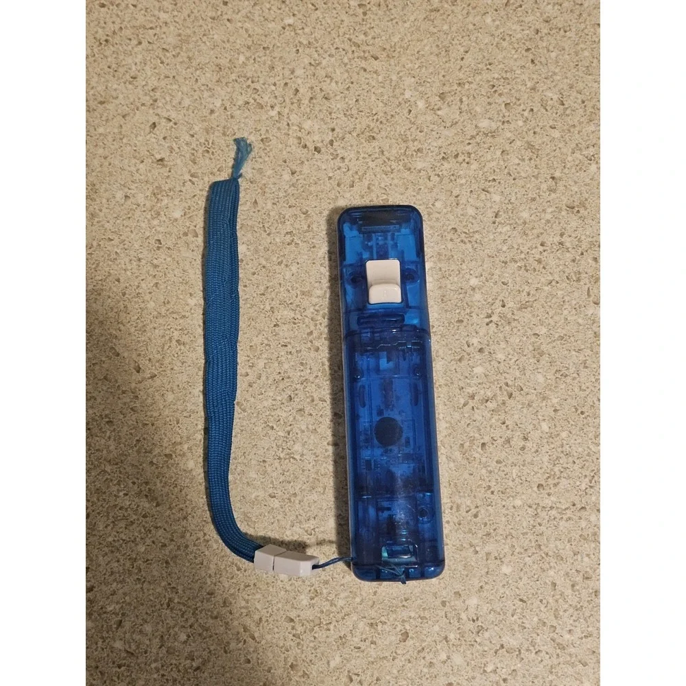Rock Candy Nintendo Wii U Video Game Remote Controller Clear Blue